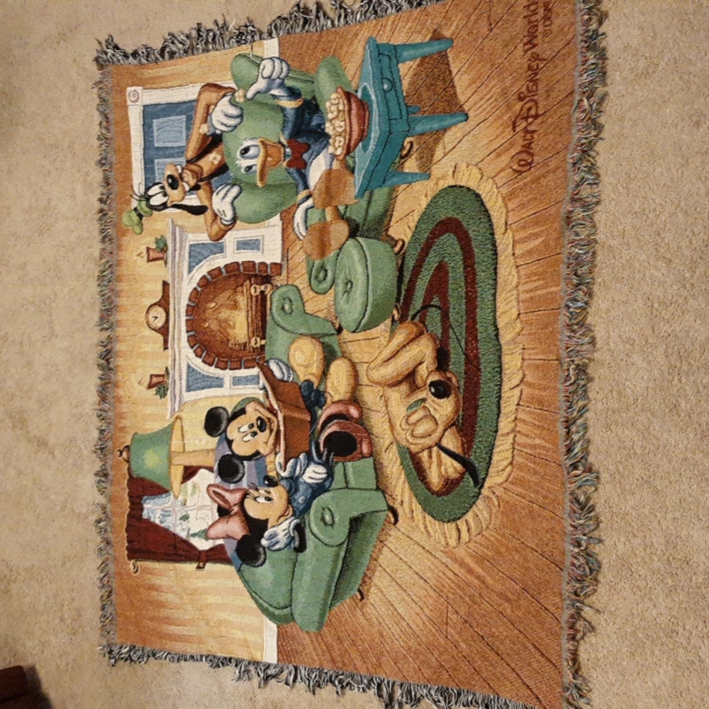 Disney World Christmas Throw